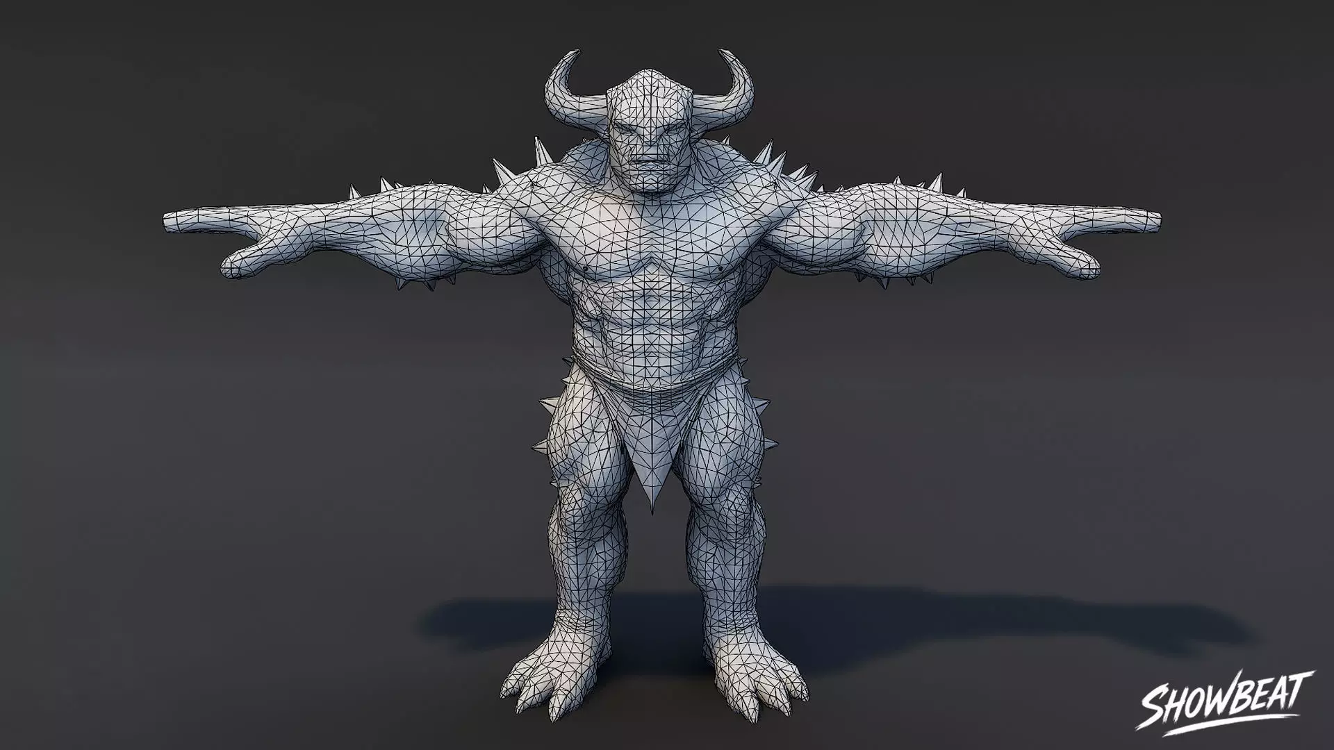 Complete Ogre T-Pose Pack Low-poly 3D model_20