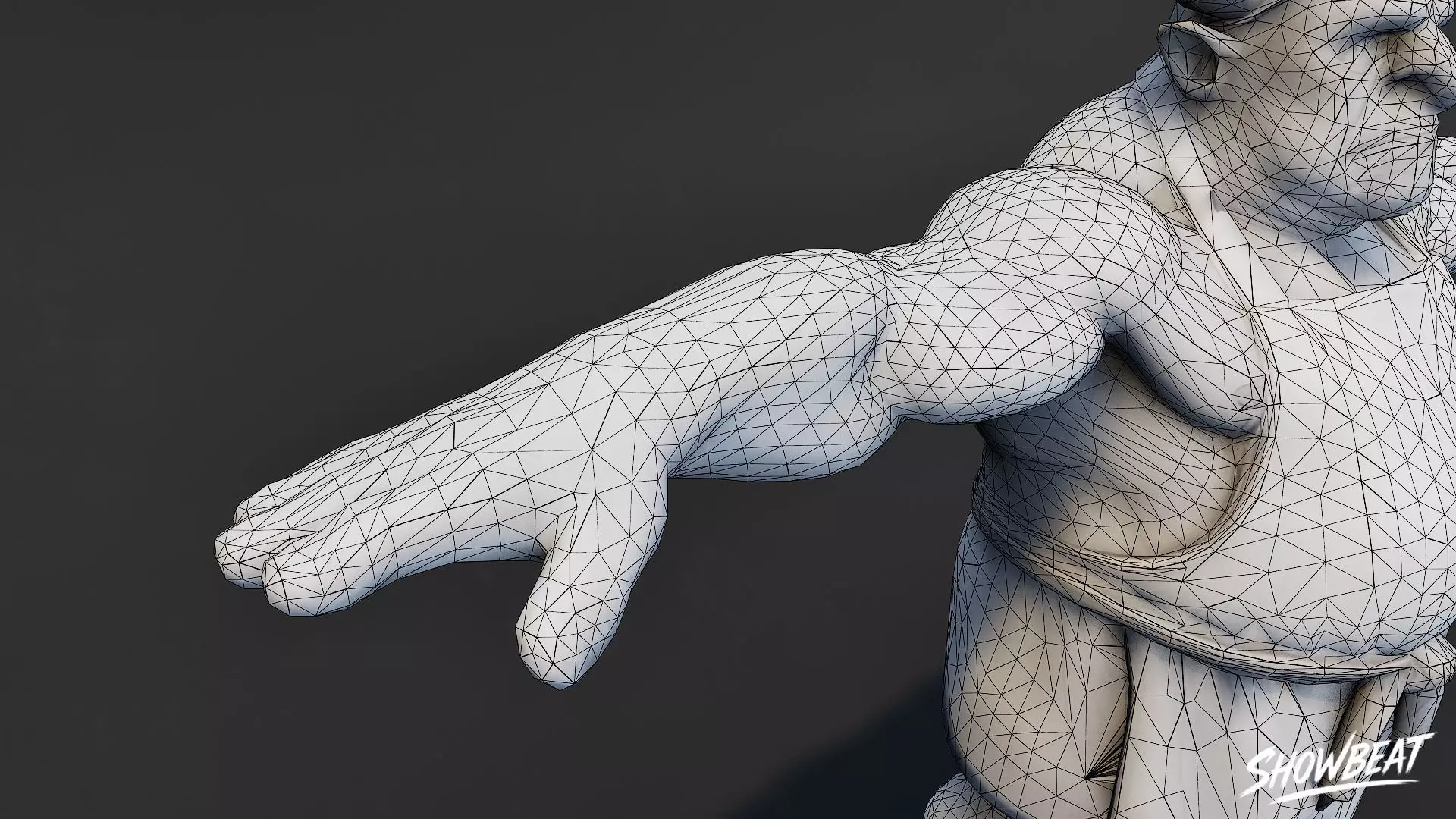 Complete Ogre T-Pose Pack Low-poly 3D model_25