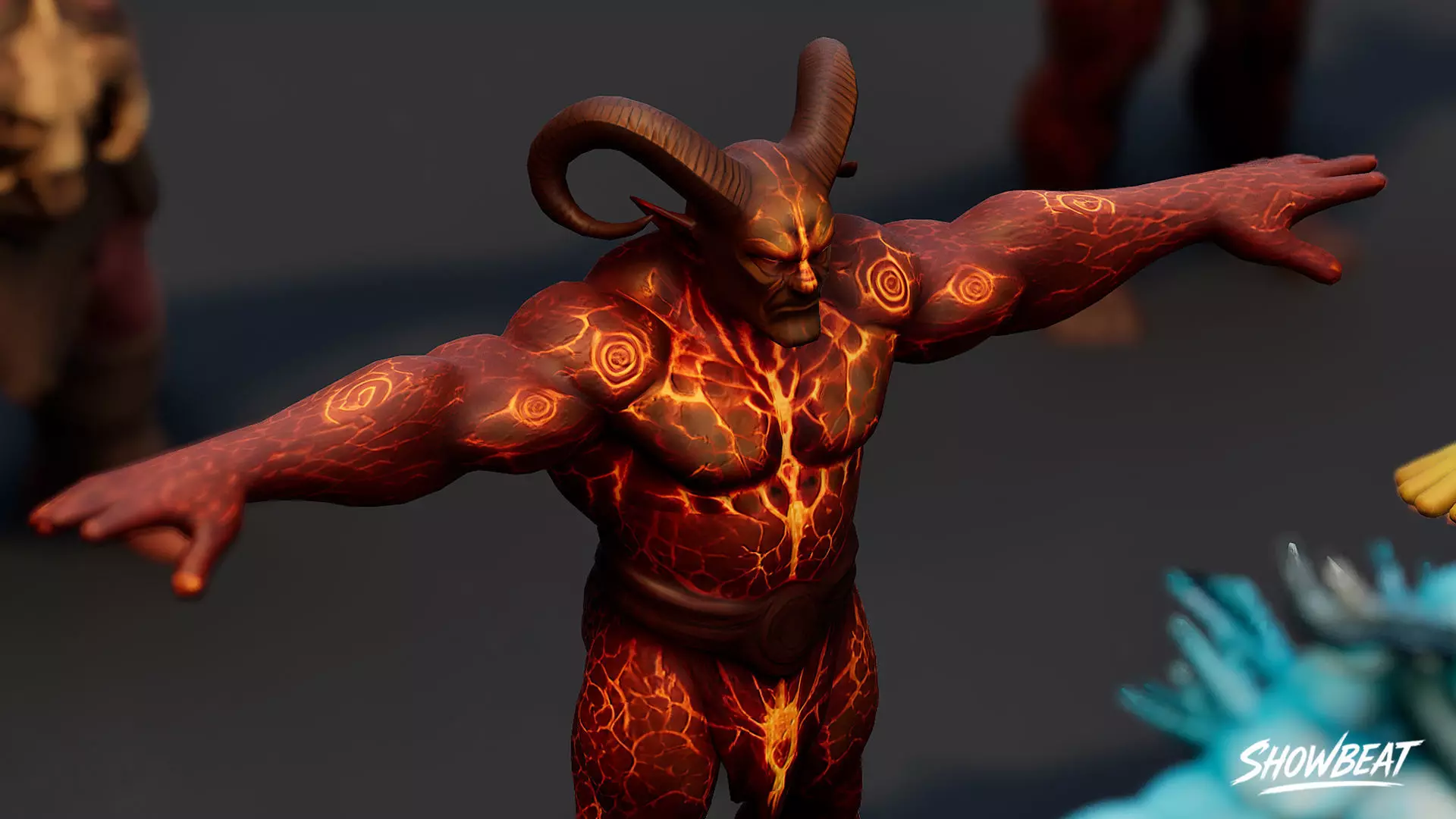 Complete Ogre T-Pose Pack Low-poly 3D model_5