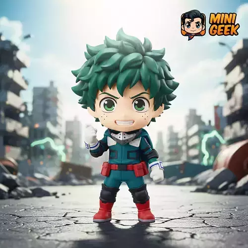Mini Geek Izuku Midoriya Deku Chibi