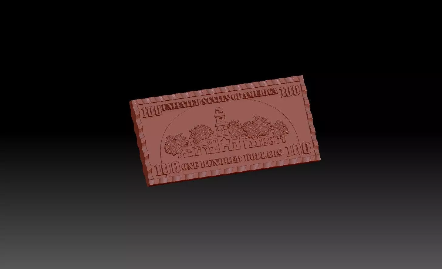 100 Dollar Bill 3D Print 3D print model_11