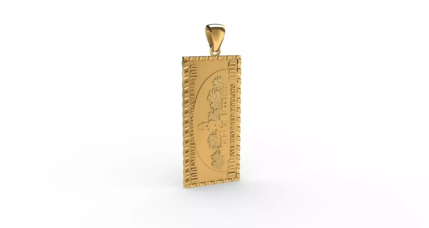 100 Dollar Bill 3D Print 3D print model_8