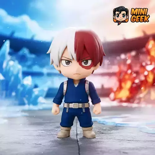 Mini Geek Shoto Todoroki Chibi