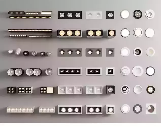 Modern downlights-spotlights-track lights