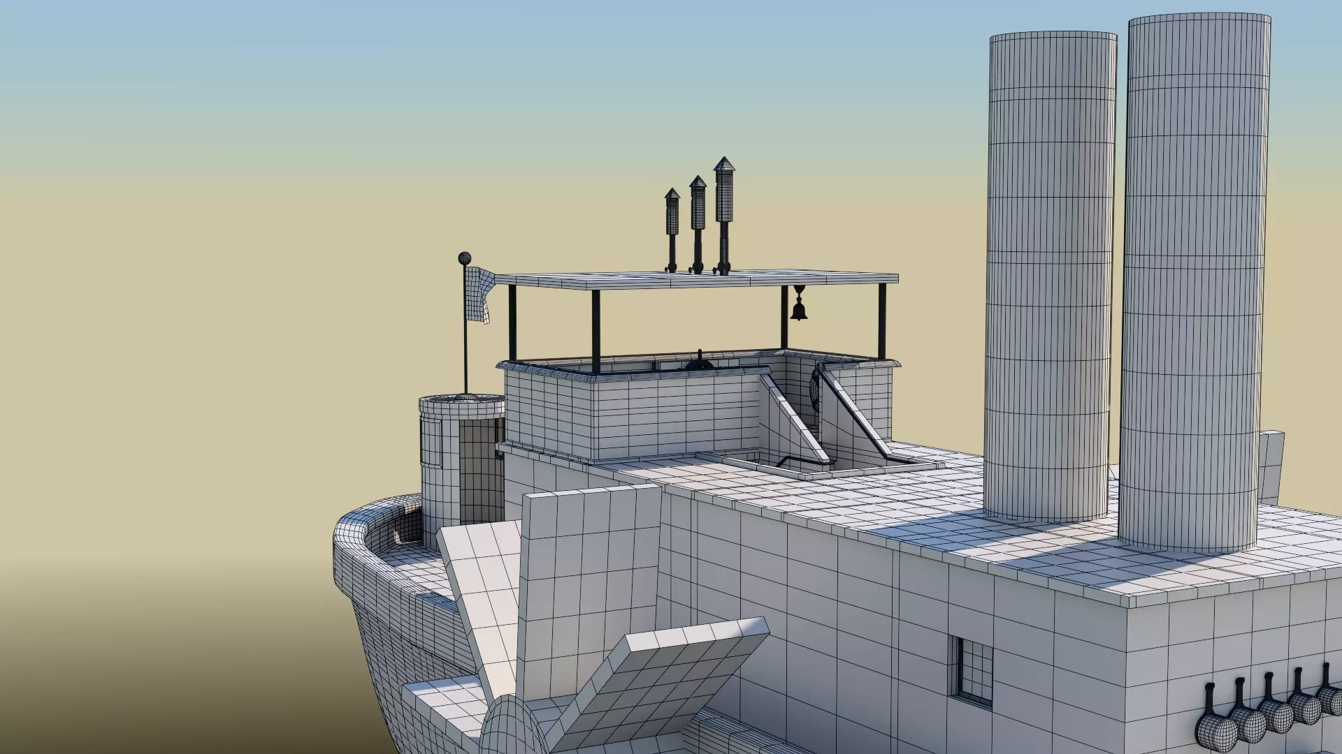 High Res Screen Version of Steamboat Willie 3D model_12