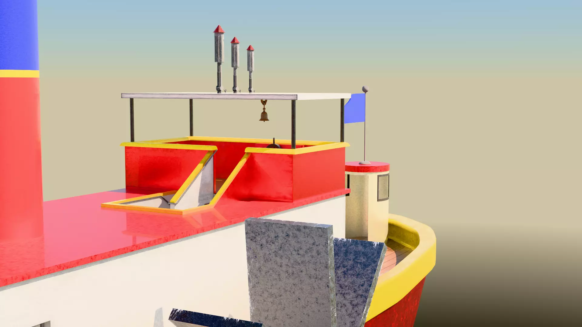 High Res Screen Version of Steamboat Willie 3D model_7