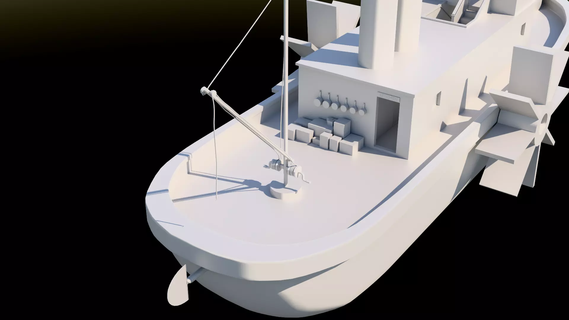 High Res Screen Version of Steamboat Willie 3D model_23