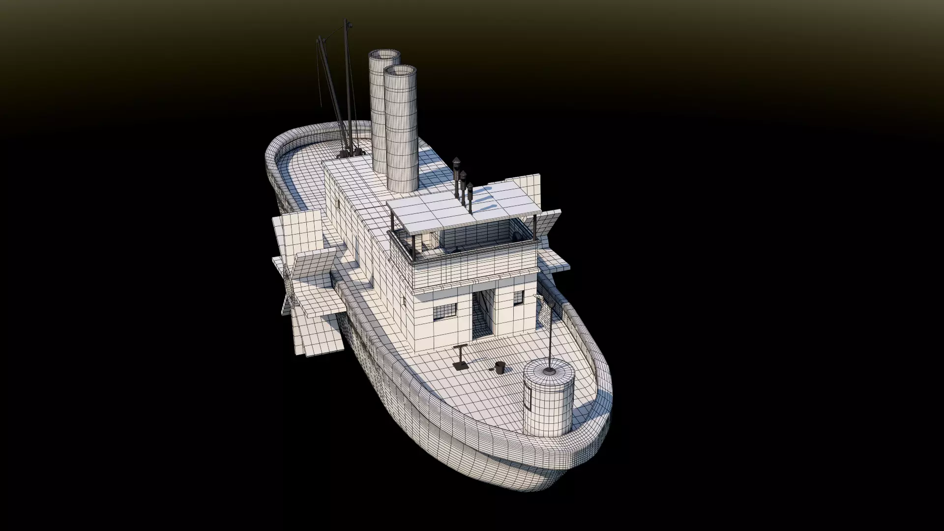 High Res Screen Version of Steamboat Willie 3D model_27