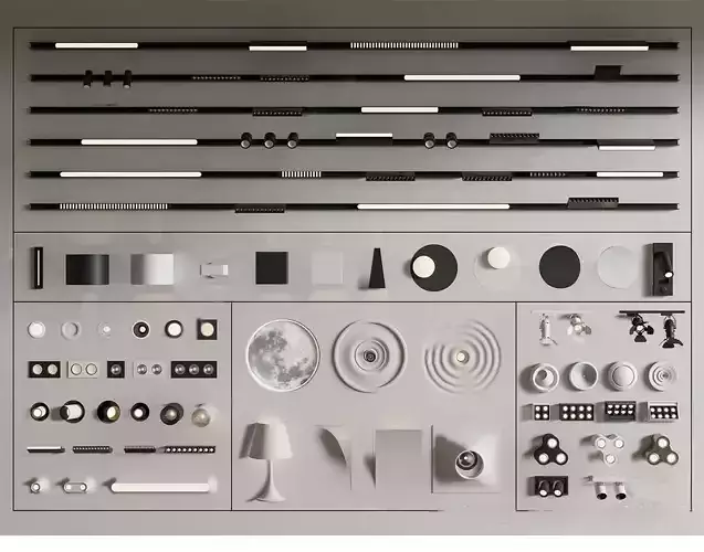 Modern downlights-spotlights-track lights