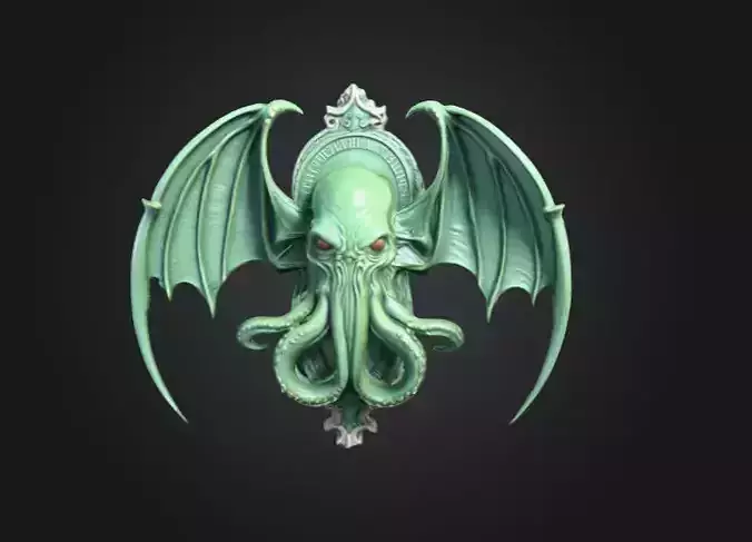 Cthulhu Bust Plaque