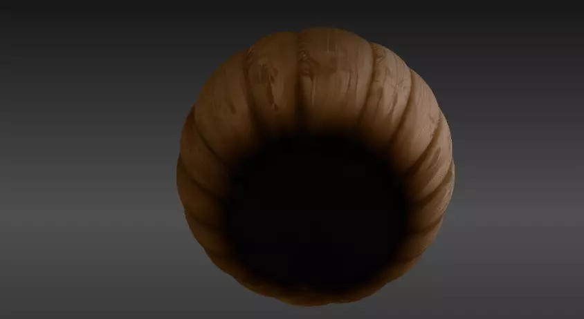 Pumpkin Sculpture 3D Model Halloween Decor Print-Ready 3D print model_6