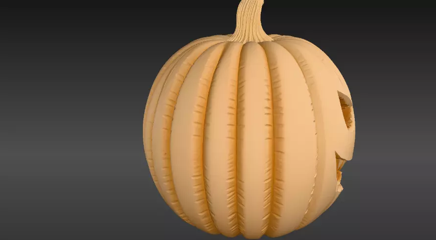 Jack O Lantern 3D Model Two Model Pack Halloween Print-Ready 3D model_5