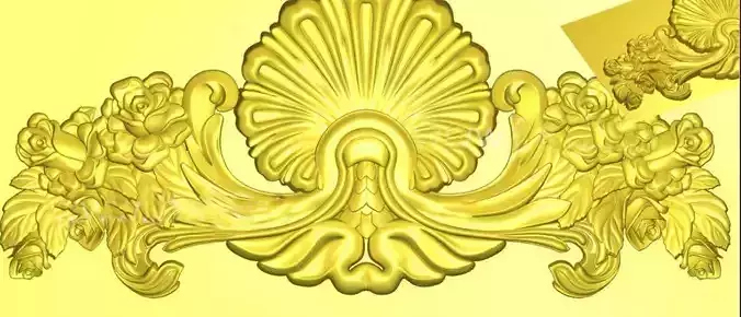 Decorative patterns  CNC machine output 3D model