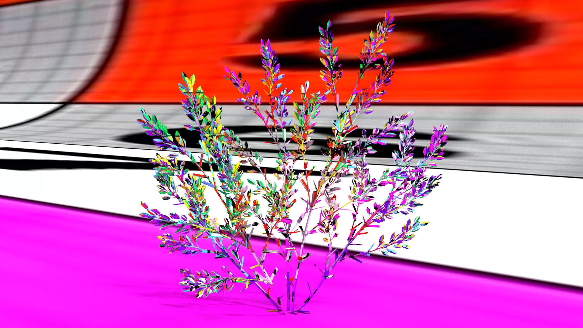 laos Lavender 3D model_12