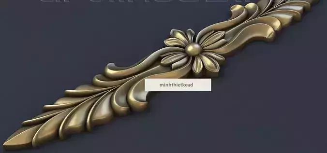 Decorative patterns  CNC machine output 3D model