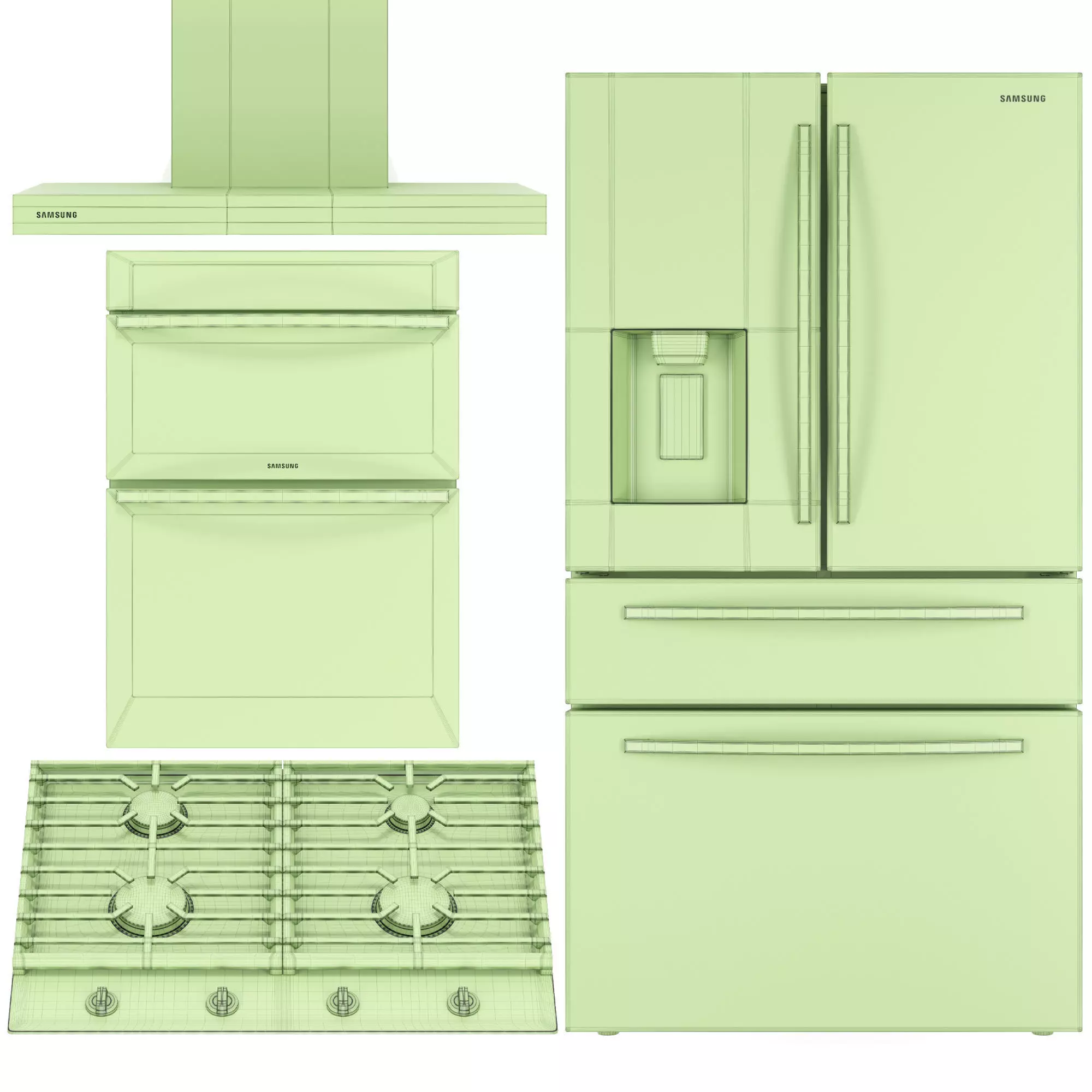 SAMSUNG kitchen appliance collection 3D model_5