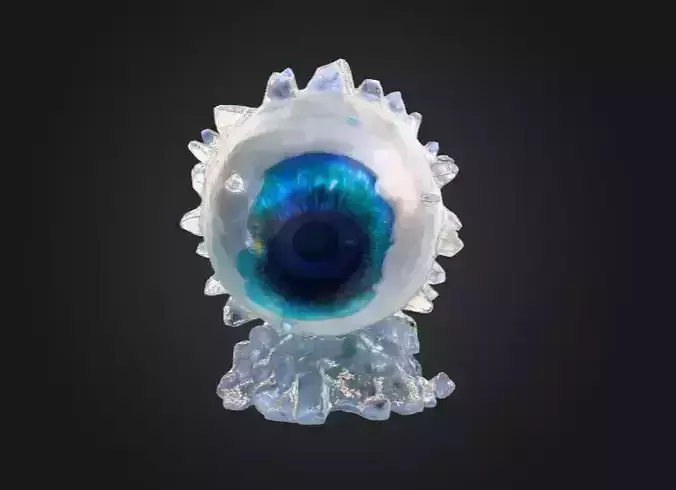 Glacial Eye of the Abyss Low-poly 3D model