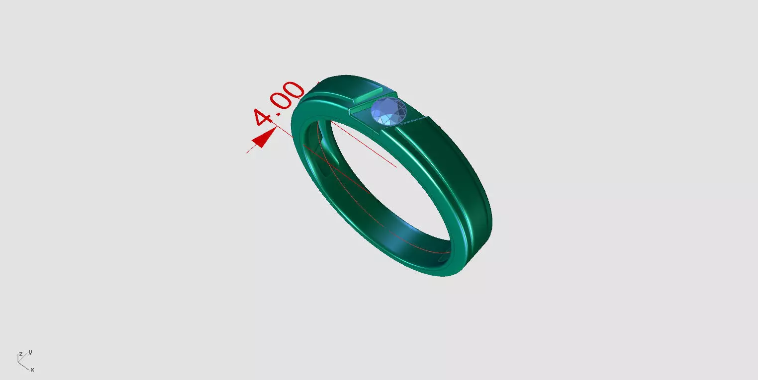 ZA001A MENRING 3D print model_6
