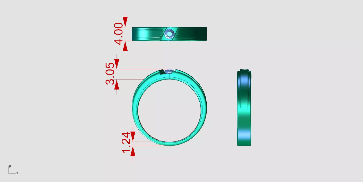 ZA001A MENRING 3D print model_7