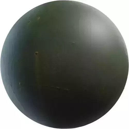 Olive Green Painted Metal 