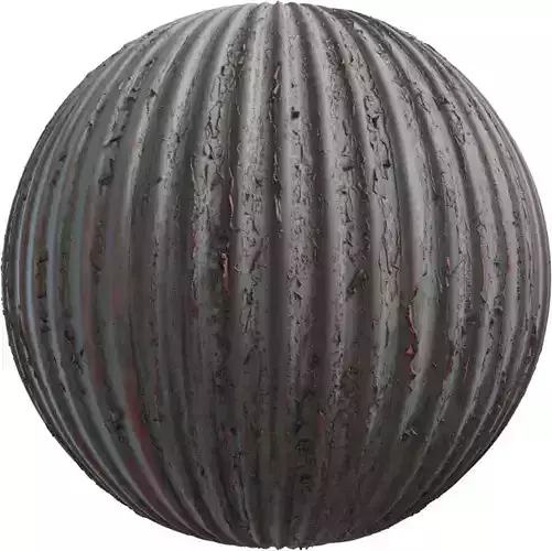 Peeling Paint Corrugated Metal 