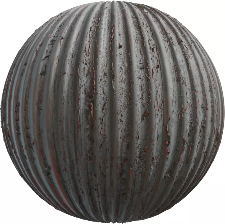 Peeling Paint Corrugated Metal Texture