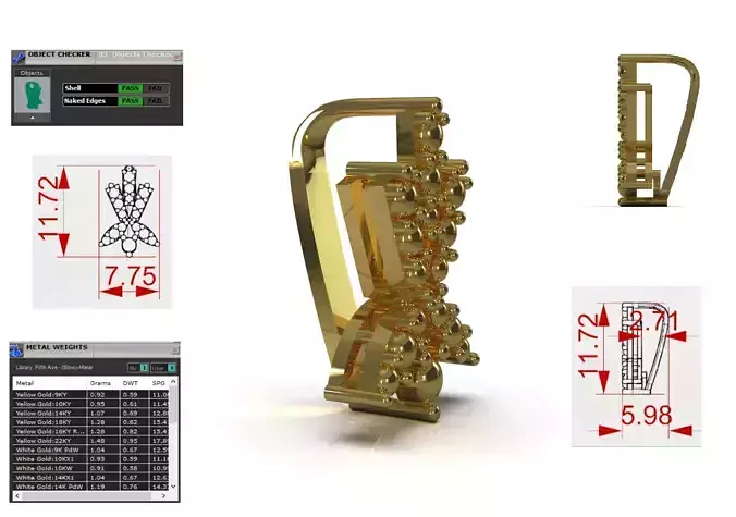 Chain Pop Link  Linear Shine  Secure Connection stl gl0035