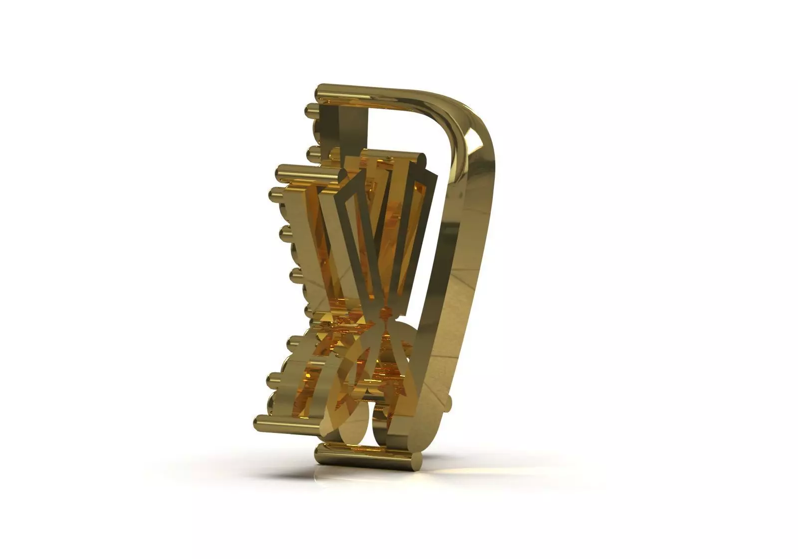 Chain Pop Link  Linear Shine  Secure Connection stl gl0035 3D print model_4