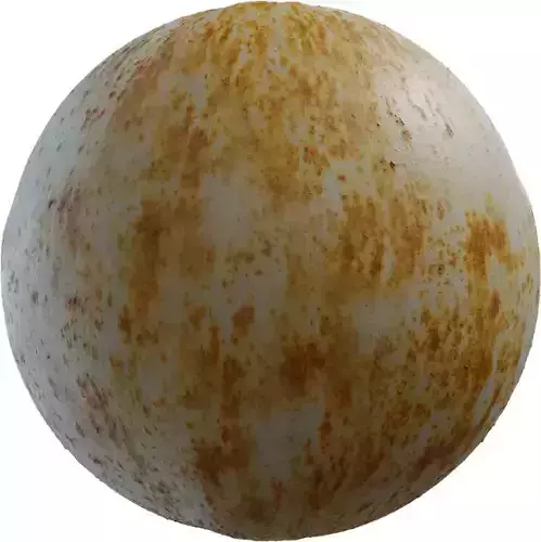 Rust Speckled White Paint 