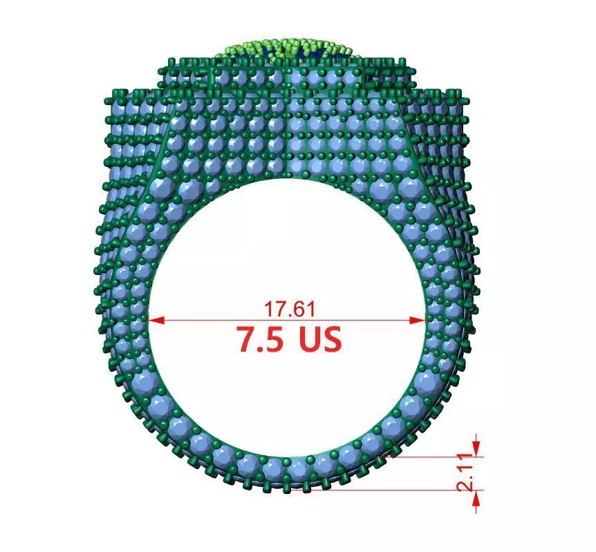 Star Ring 3D print model_13