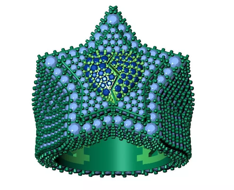 Star Ring 3D print model_12