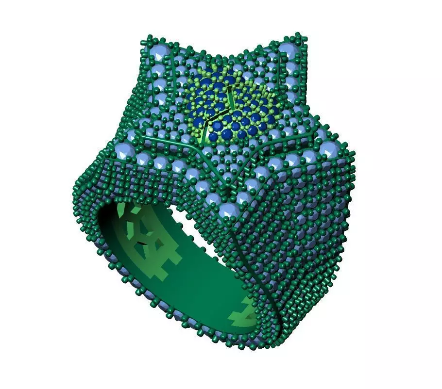 Star Ring 3D print model_8