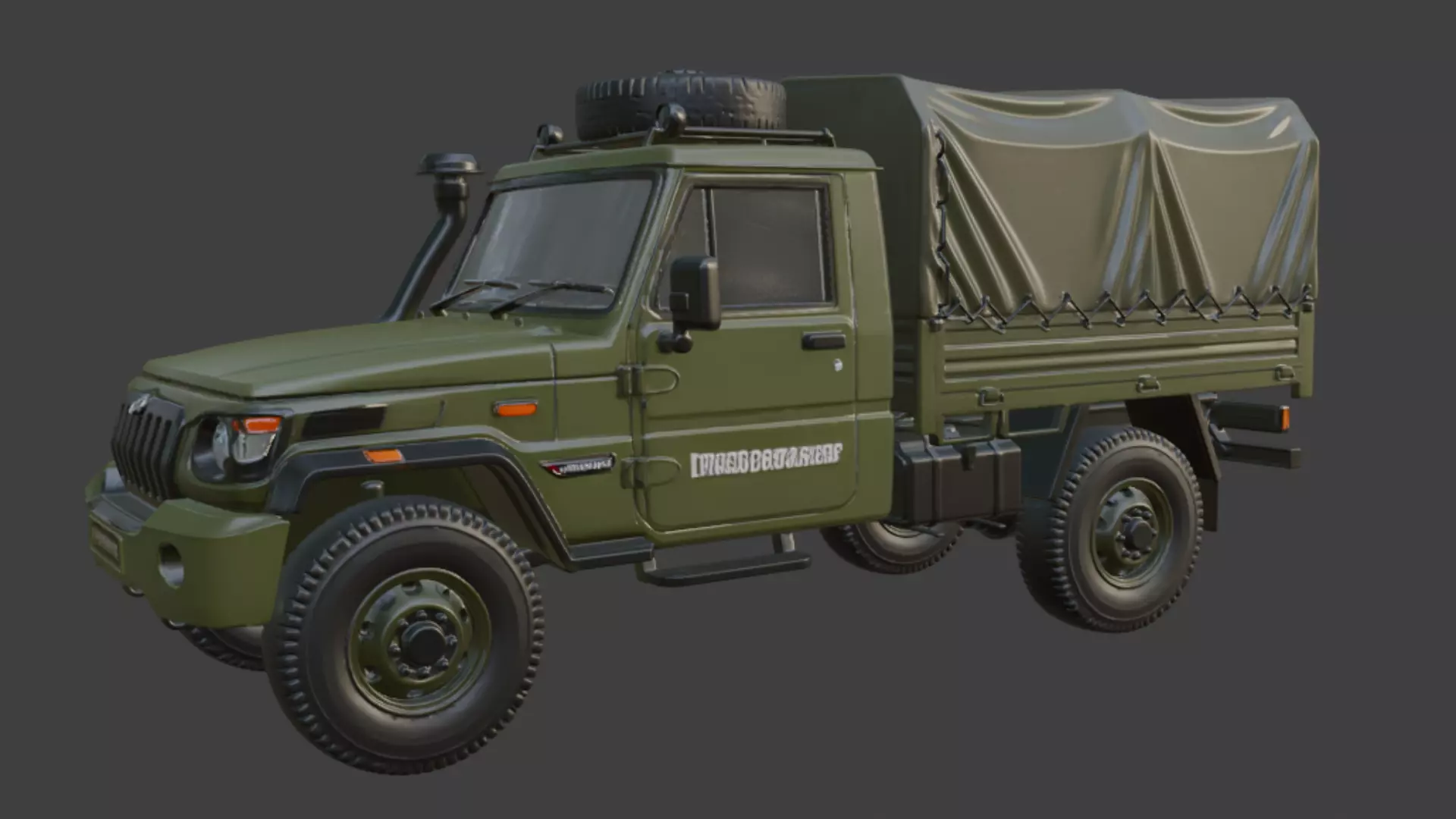Military Truck 3D Model 3D model_1