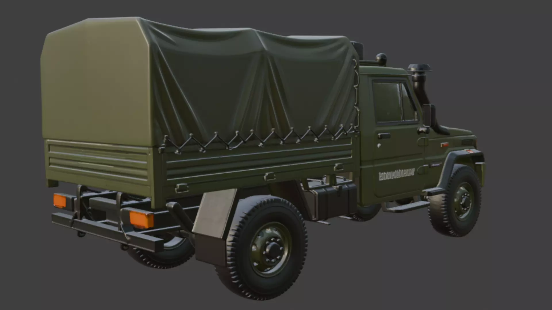 Military Truck 3D Model 3D model_5