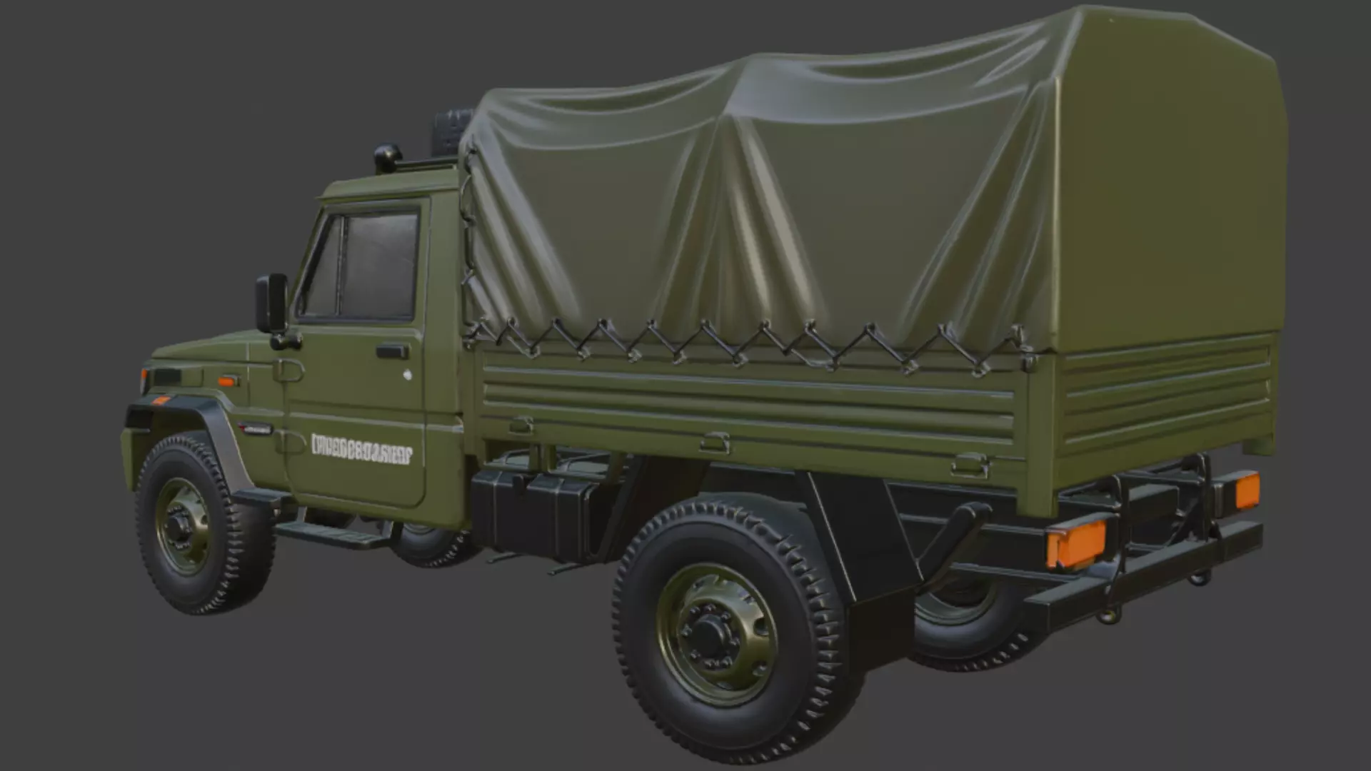Military Truck 3D Model 3D model_3