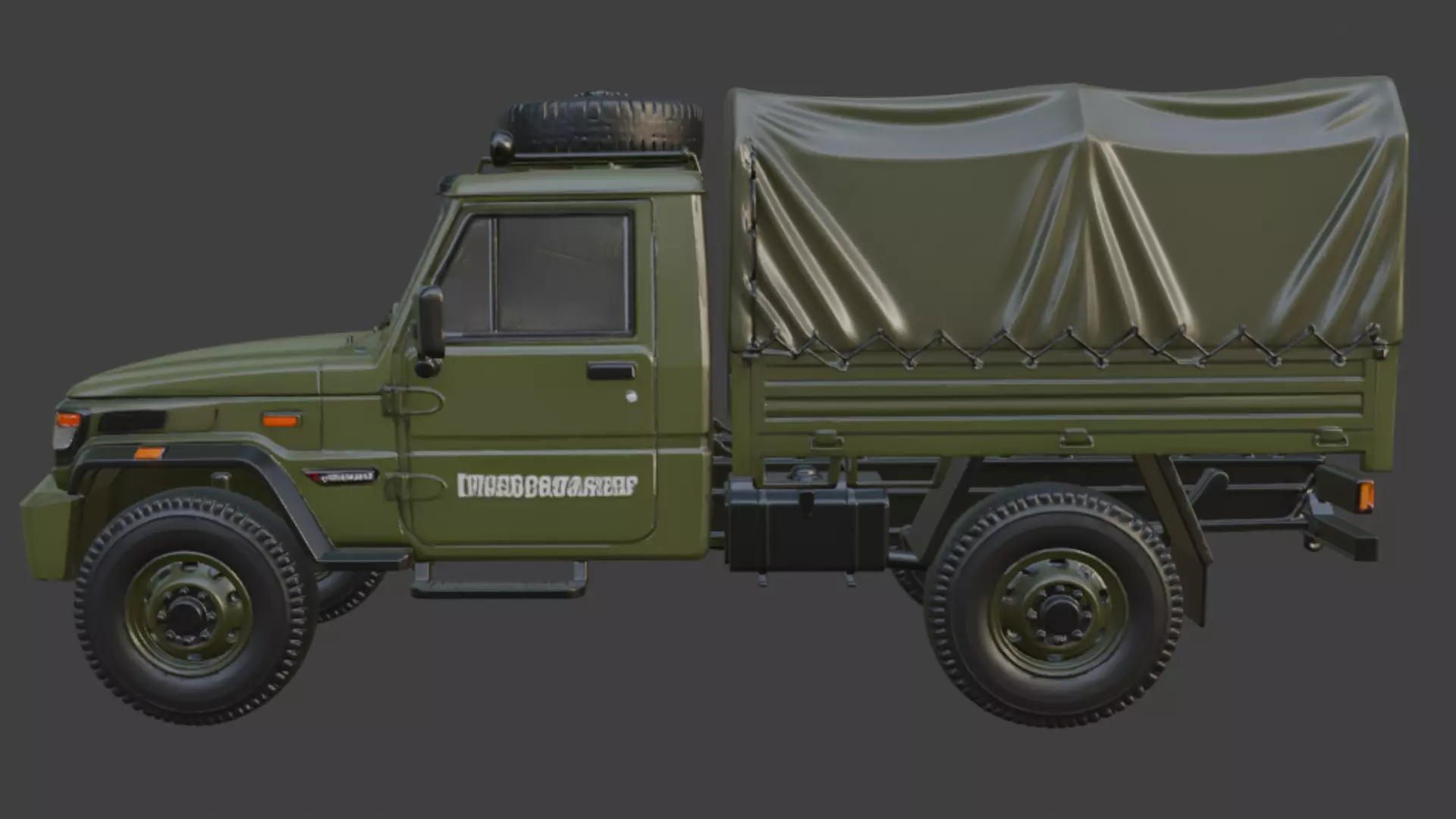 Military Truck 3D Model 3D model_2