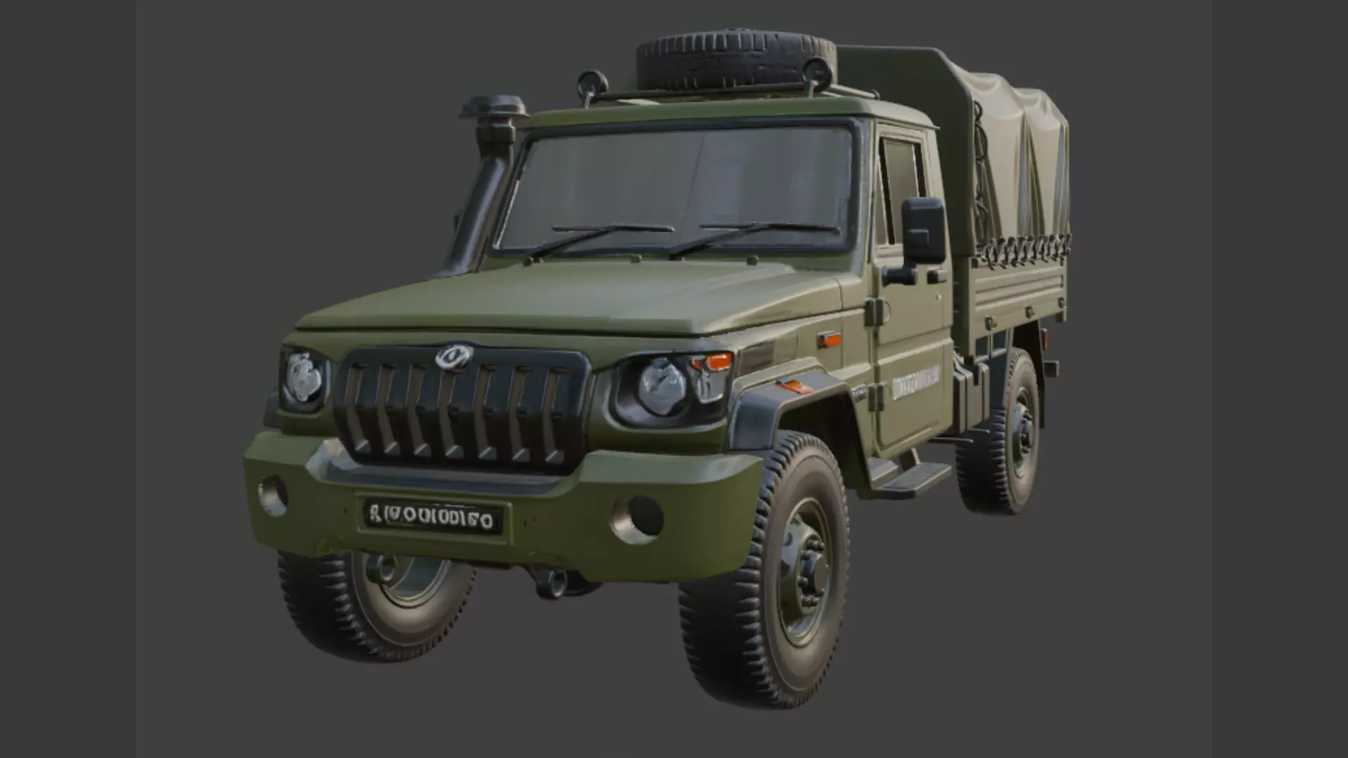 Military Truck 3D Model 3D model_0