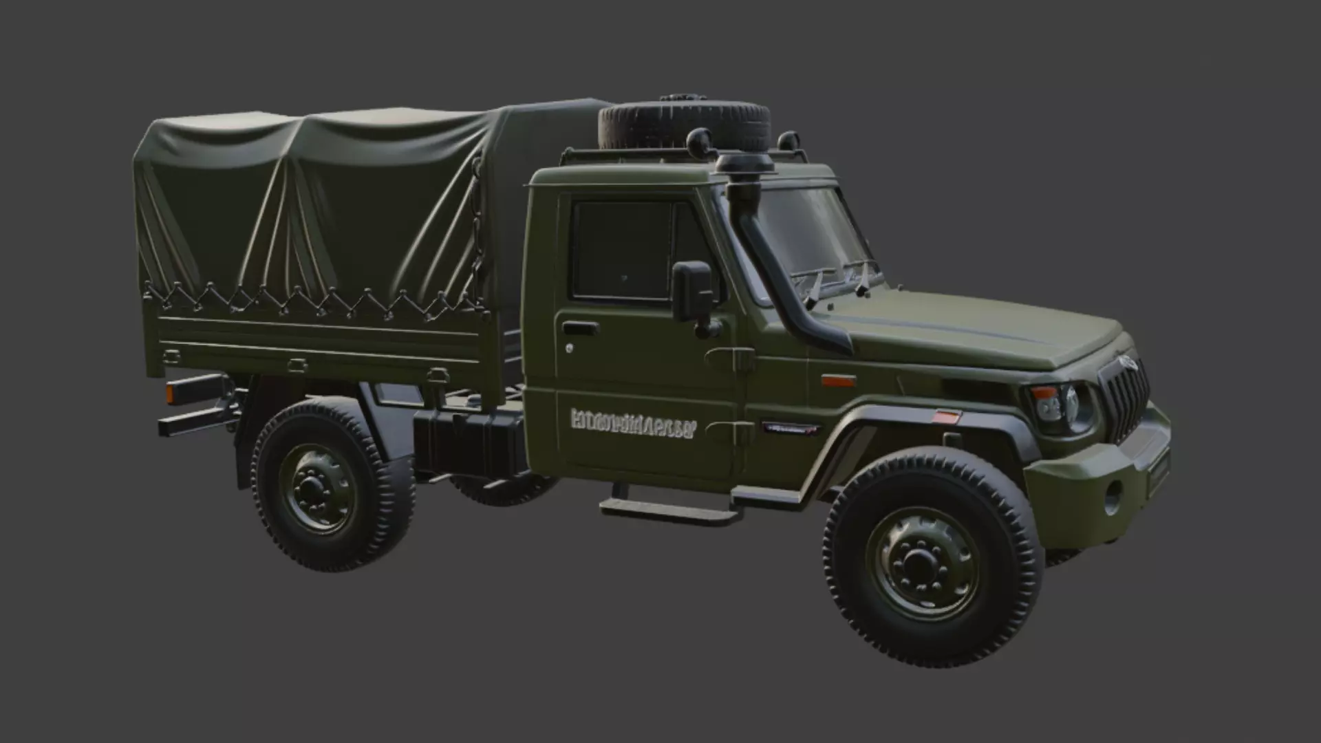 Military Truck 3D Model 3D model_6