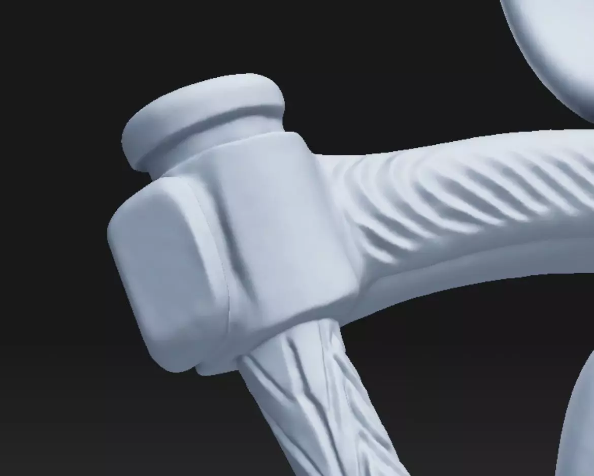 Grim Reaper pendant - resin miniature - presupported 3D print model_12