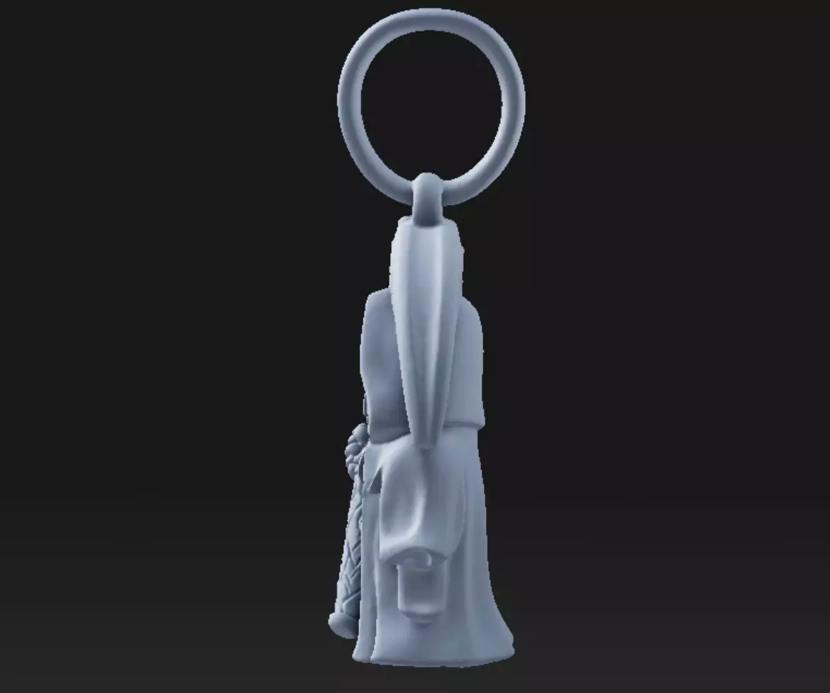 Grim Reaper pendant - resin miniature - presupported 3D print model_3