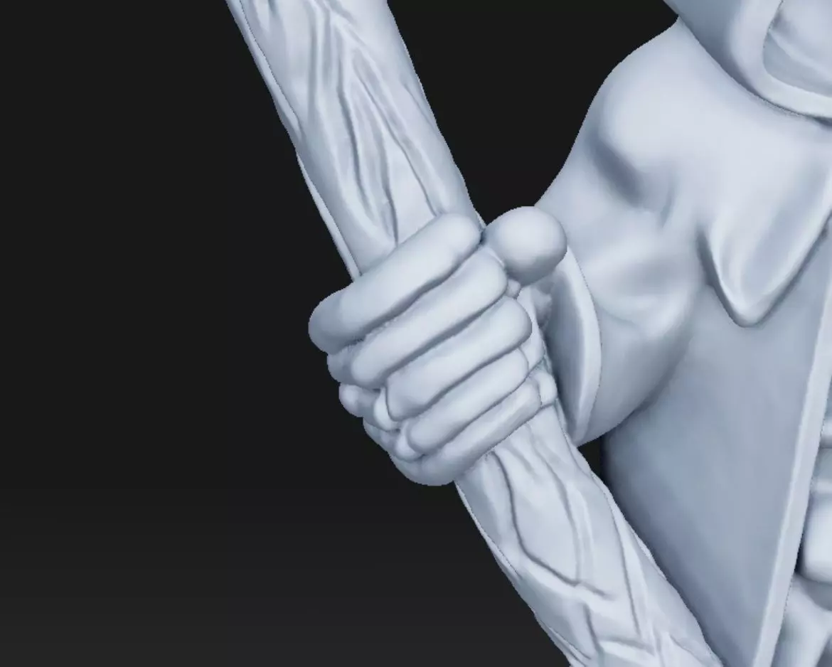 Grim Reaper pendant - resin miniature - presupported 3D print model_17