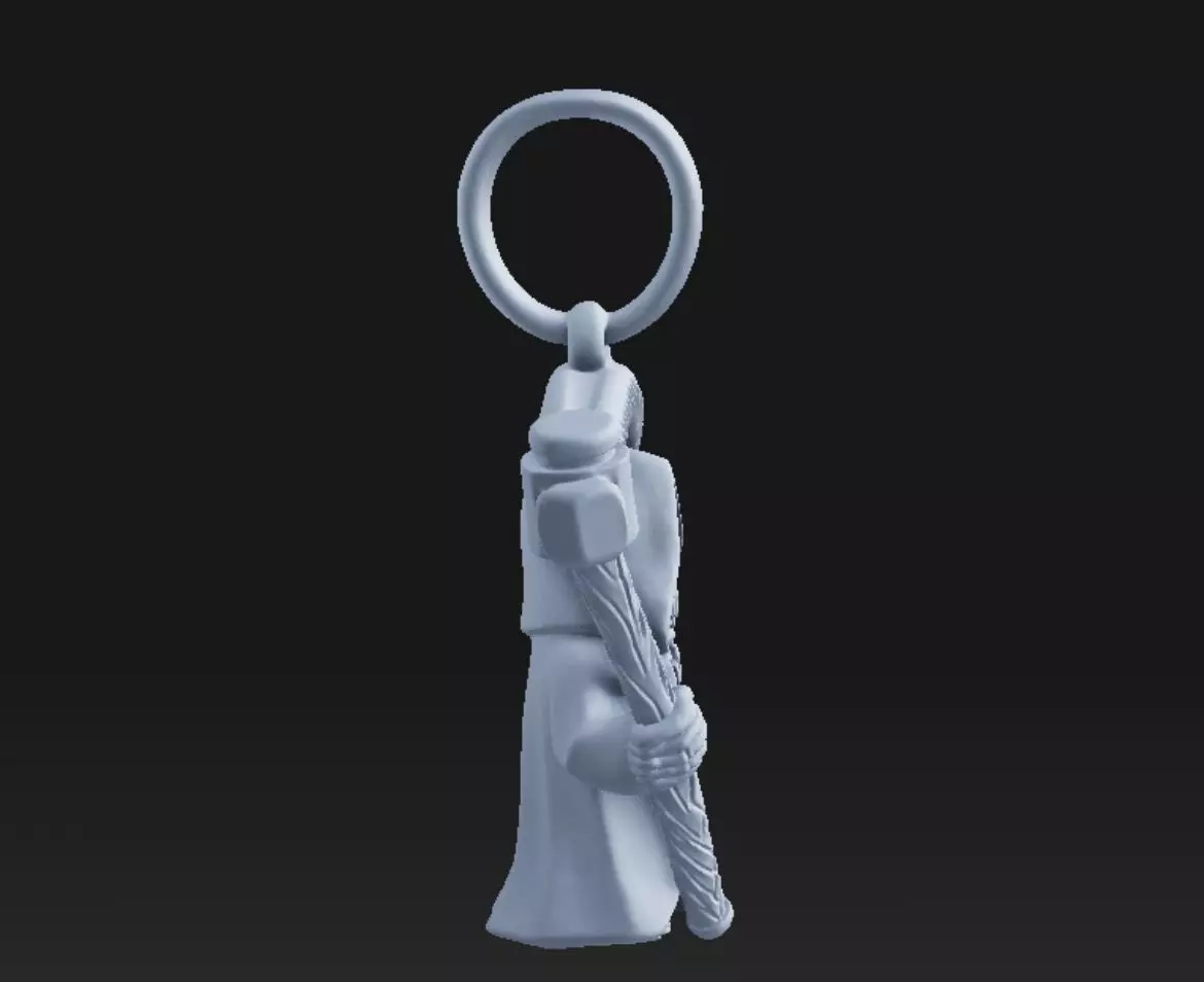 Grim Reaper pendant - resin miniature - presupported 3D print model_8