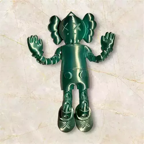 Articulated Kaws Skeleton model 3D print model