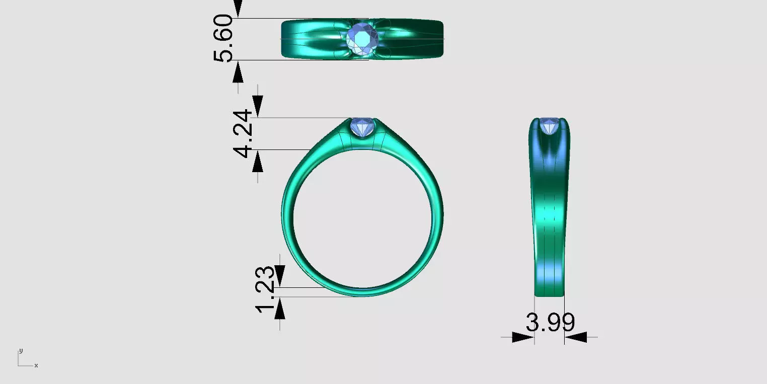 ZA003 MENRING 3D print model_6