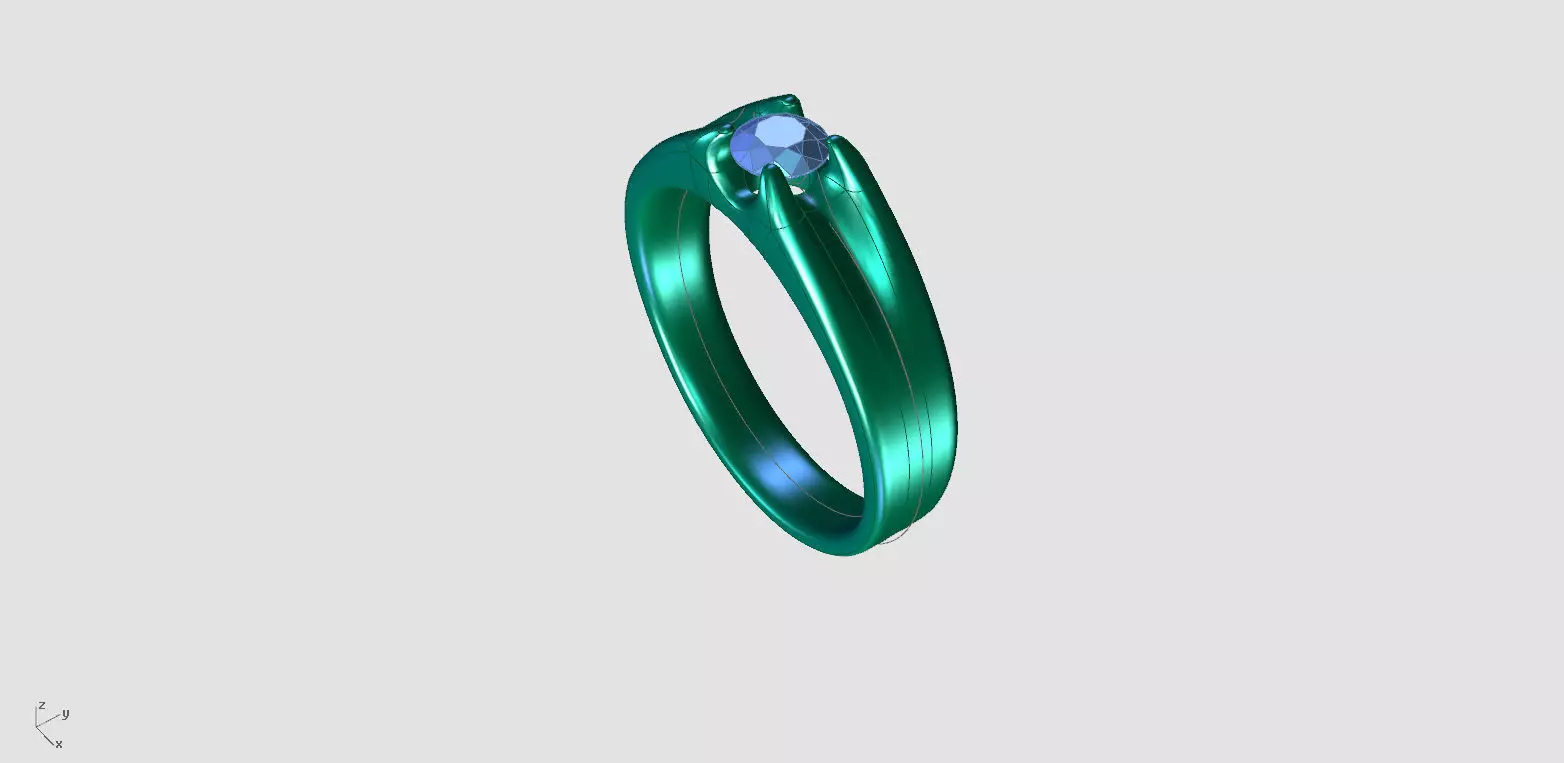 ZA003 MENRING 3D print model_7