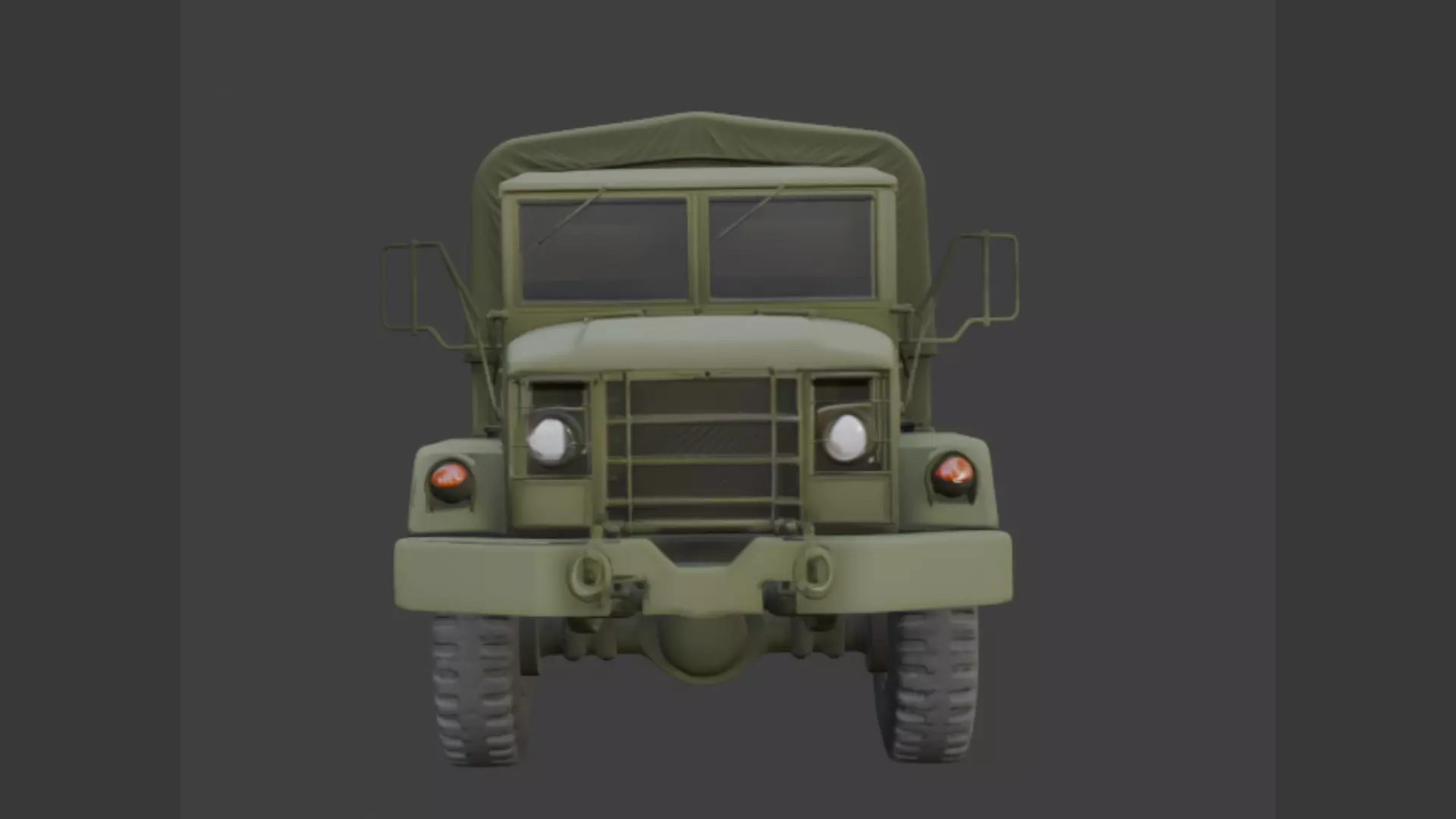 Military Cargo Truck 3D Model 3D model_6