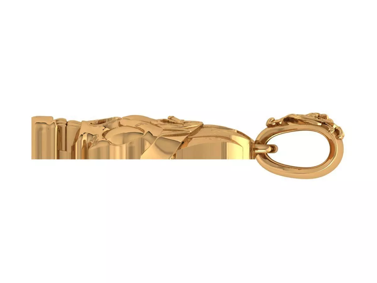 Ghost Head Pendant 3D print model_3