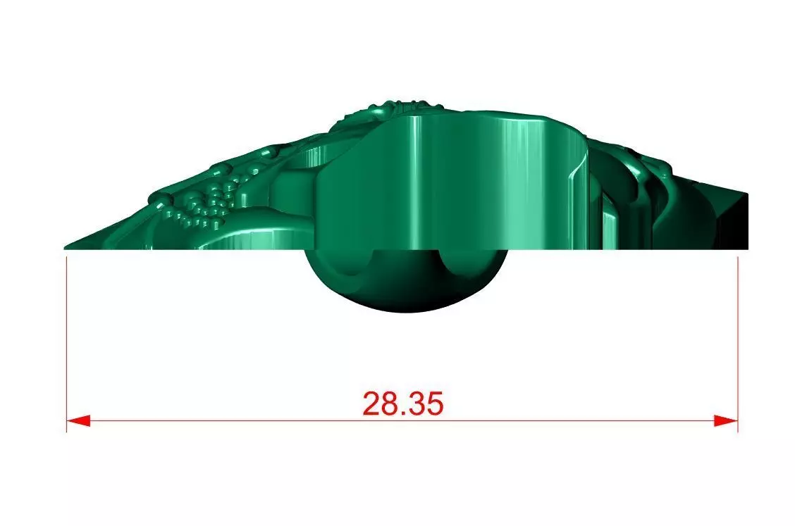 Ghost Head Pendant 3D print model_13