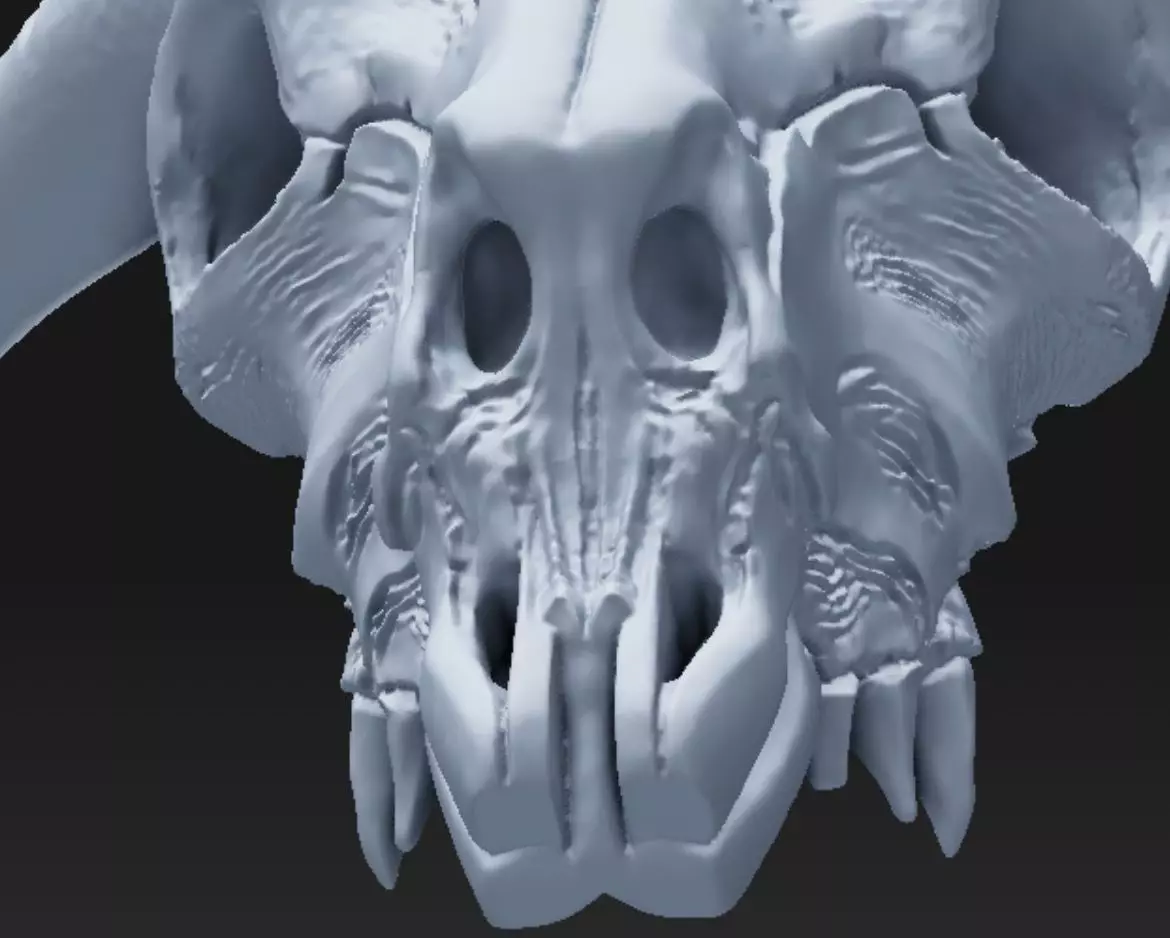 Baphomate Goat skull - resin pendant - stl 3D print model_9
