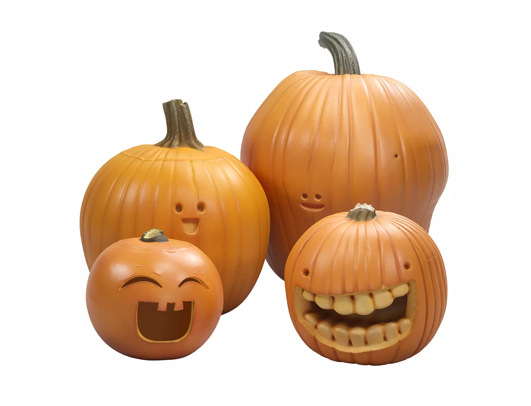 Halloween Decorative Pumpkins 01 3D model_0